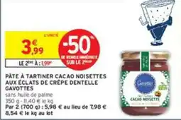 Intermarché Gavottes Pâte à tartiner cacao noisettes offre