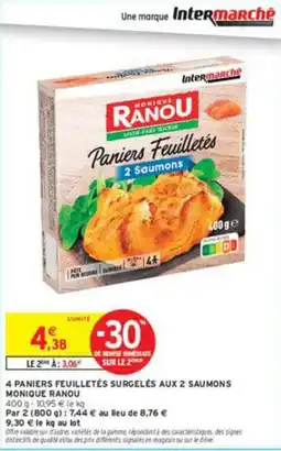 Intermarché Monique Ranou Paniers Feuilletés offre