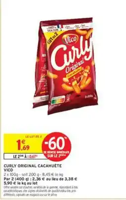 Intermarché Vico Curly Original Cacahuète offre