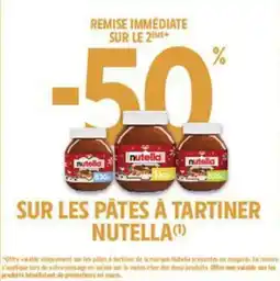 Intermarché Nutella Pâtes à tartiner offre