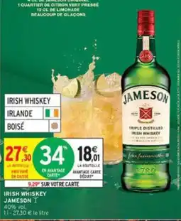 Intermarché JAMESON Irish Whiskey offre