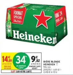 Intermarché Heineken Bière blonde offre
