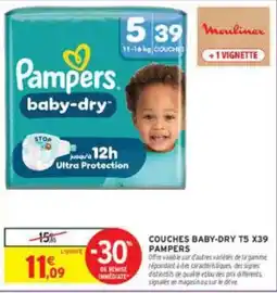 Intermarché Pampers baby-dry offre