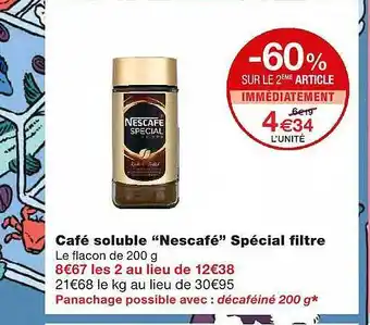 Monoprix Café Soluble offre