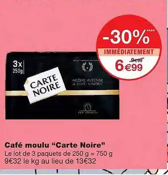 Monoprix Café Moulu offre