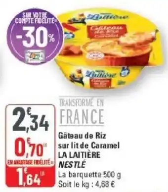LA LAITIÈRE Gâteau de Riz