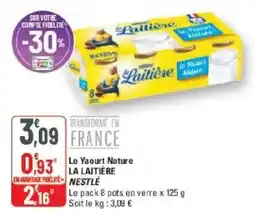 G20 La Laitière Le Yaourt Nature offre