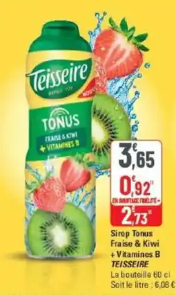 G20 Teisseire Sirop Tonus offre