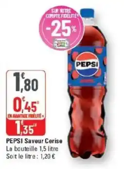 G20 PEPSI Saveur Cerise offre