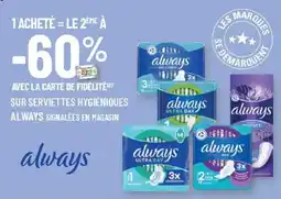 G20 Always serviettes hygiéniques offre