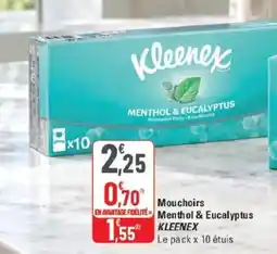 G20 KLEENEX Mouchoirs offre