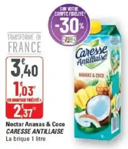 G20 CARESSE ANTILLAISE Nectar Ananas & Coco offre
