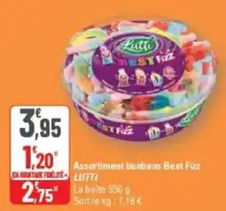G20 Lutti assortiment bonbons best fizz offre