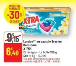 G20 X-TRA Lessive en capsule Evasion Bora-Bora offre