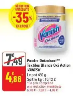 G20 Vanish Poudre Détachant offre
