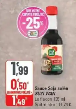 G20 Suzi Wan Sauce Soja salée offre