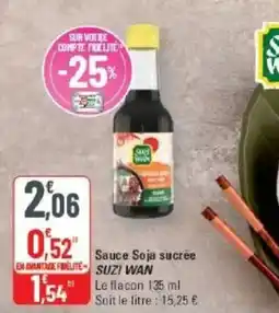 G20 SUZI WAN Sauce Soja sucrée offre