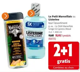 Colruyt Le Petit Marseillais Listerine offre