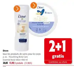 Colruyt Dove Essential Body lotion offre