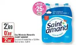 G20 Saint Amand Eau Minérale Naturelle offre