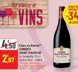G20 Saint sauveur combes cotes du rhone offre