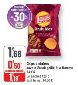 G20 Lay's Chips ondulées offre