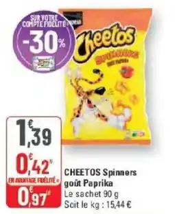 G20 Cheetos Spinners offre