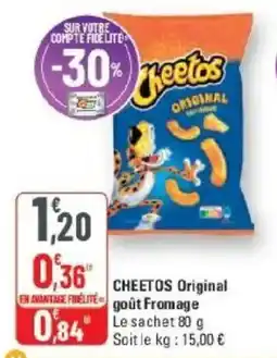 G20 Cheetos Original gout fromage offre