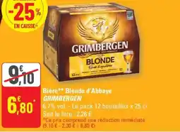 G20 GRIMBERGEN Blonde d'Abbaye offre
