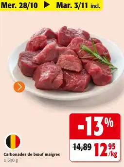Colruyt Carbonades de bœuf maigres offre