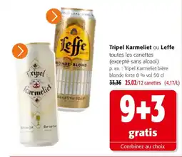Colruyt Leffe Tripel Karmeliet offre
