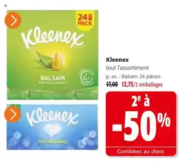 Colruyt Kleenex tout l'assortiment offre