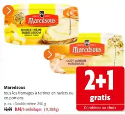 Colruyt Maredsous fromage à tartiner offre