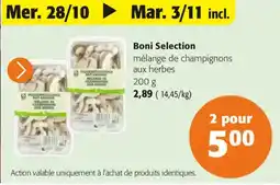 Colruyt Boni Selection mélange de champignons aux herbes offre