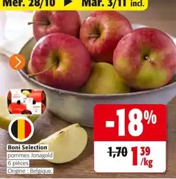 Colruyt Boni Selection pommes Jonagold offre