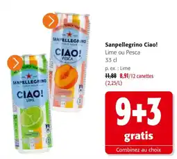 Colruyt Sanpellegrino Ciao! offre