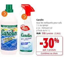 Colruyt Carolin tous les nettoyants pour sols offre