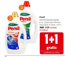 Colruyt Persil tous les lessives liquide offre