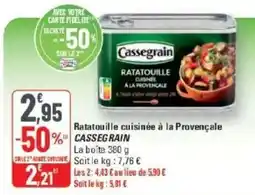 G20 Cassegrain Ratatouille cuisinée à la Provençale offre