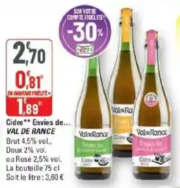 G20 Val de Rance Cidre offre