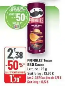 G20 PRINGLES Texas BBQ Sauce offre