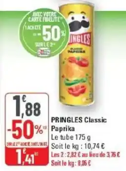 G20 PRINGLES Classic Paprika offre