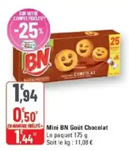 G20 BN Mini Goût Chocolat offre