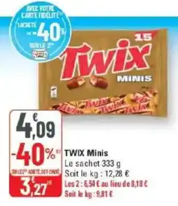 G20 Twix Minis offre