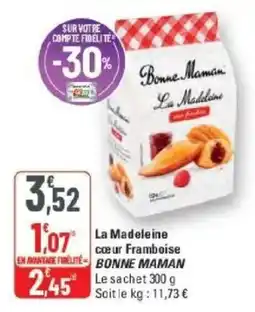 G20 BONNE MAMAN La Madeleine offre