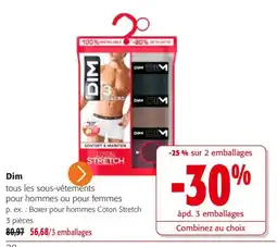 Colruyt Dim Boxer pour hommes Coton Stretch offre