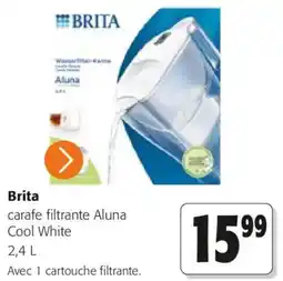 Colruyt Brita carafe filtrante Aluna Cool White offre