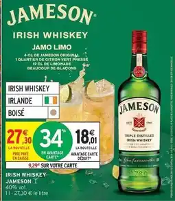 Intermarché Hyper Jameson - irish whiskey offre