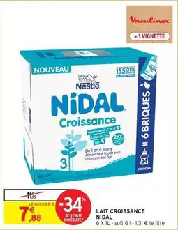 Intermarché Hyper Moulinex - lait croissance offre