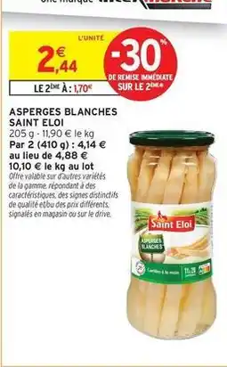 Intermarché Hyper Saint eloi - asperges blanches offre